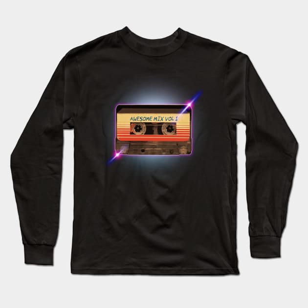 Awesome Mix Vol1 Long Sleeve T-Shirt by dankdesigns